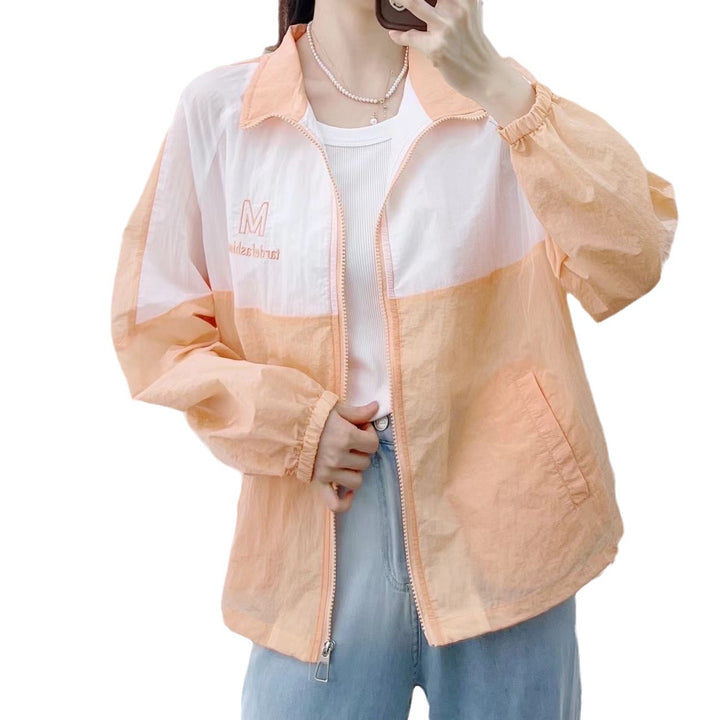 Dame overgangsjakke med moderne colorblocking-design og praktiske lommer Stilla