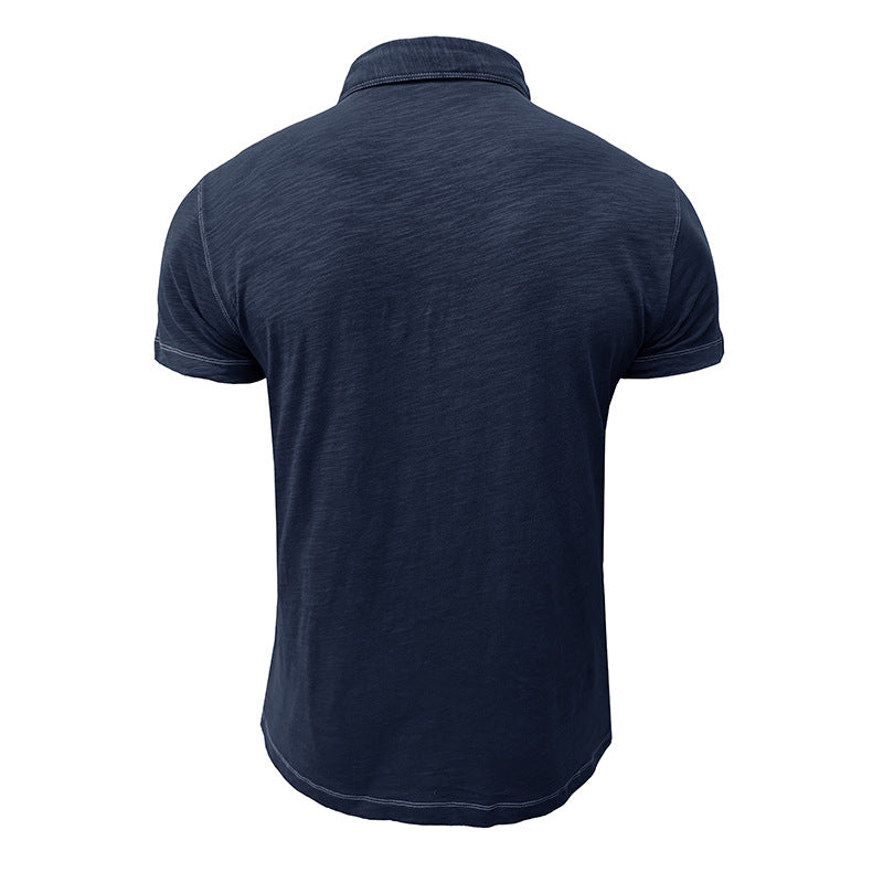 Herre Polo-Shirt med stilfuld knaplukning Stilla