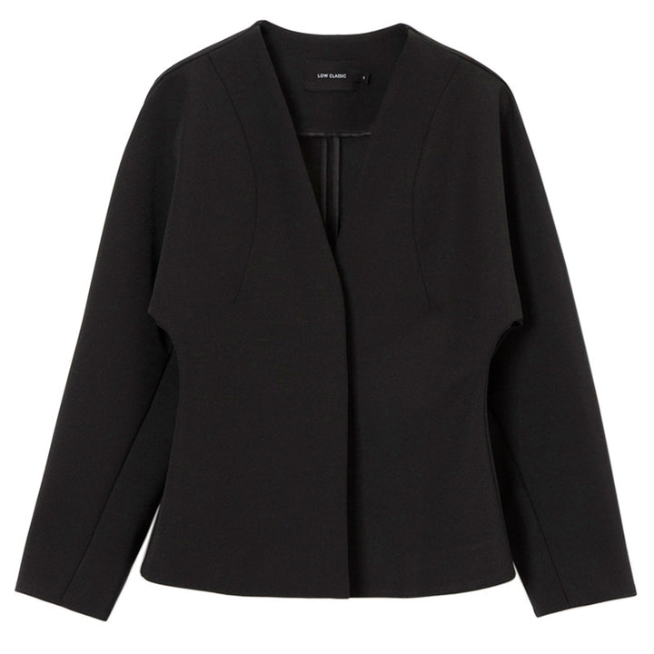 Dame elegant bluse med generøse ærmer og moderne indpakningssnit Stilla