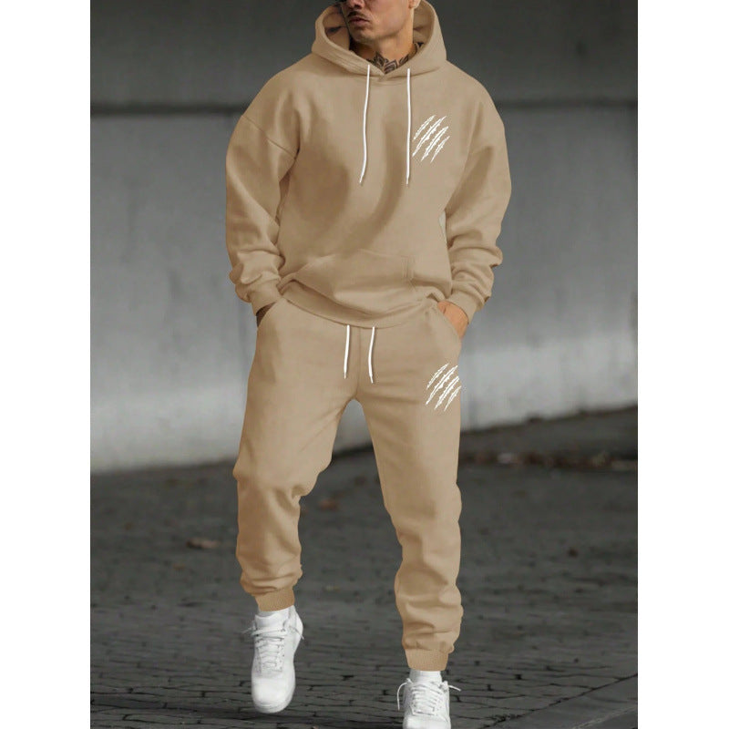 Herre tracksuit med moderne grafisk design og praktiske lommer Skovae
