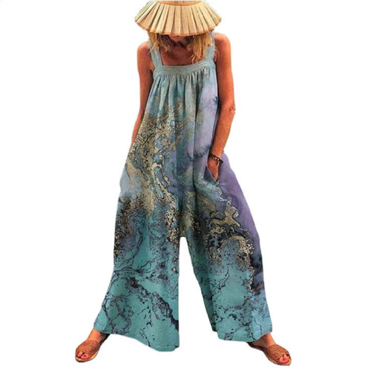 Kvinder Kunstnerisk Floral Jumpsuit Stilla