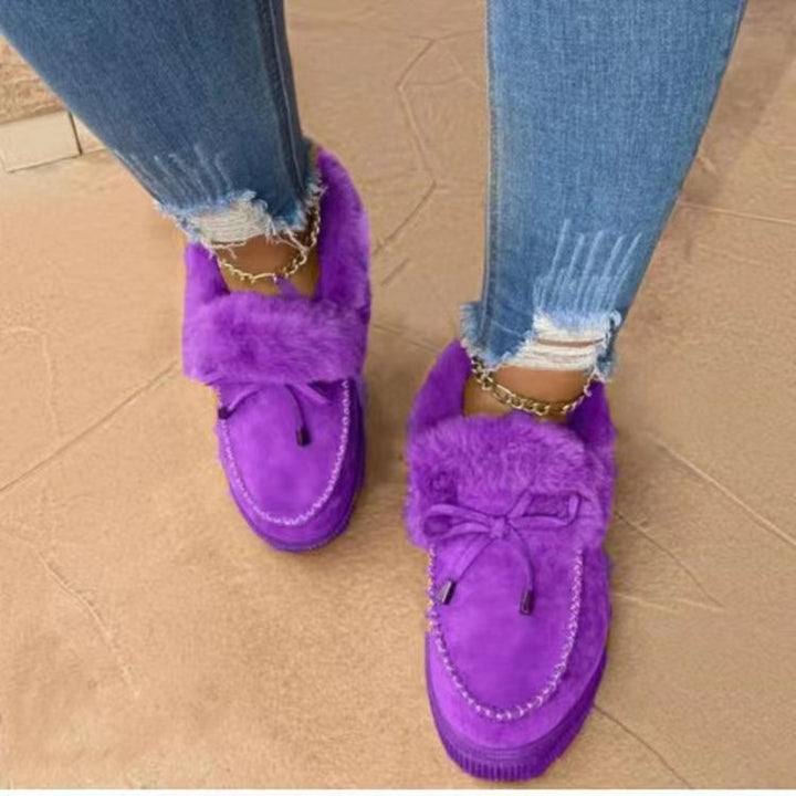 Dame fluffy sneakers med moderigtigt design og behageligt indre for Stilla