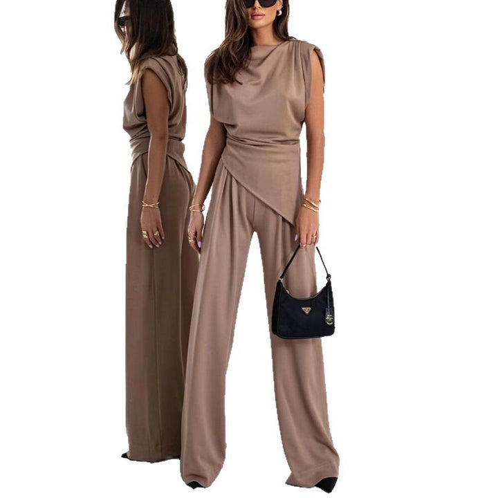 Dame elegant og komfortabel jumpsuit med asymmetrisk snit Stilla