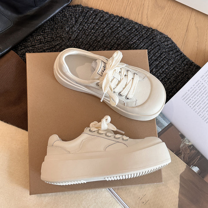 Femme platform snørebånd sneakers med polstret sål Stilla