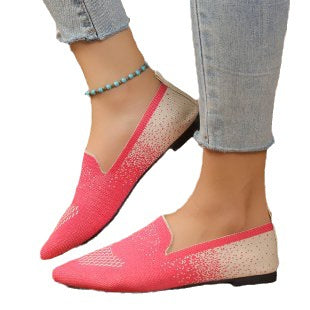 Dame elegante og komfortable ballerinas med moderigtigt overmateriale Stilla