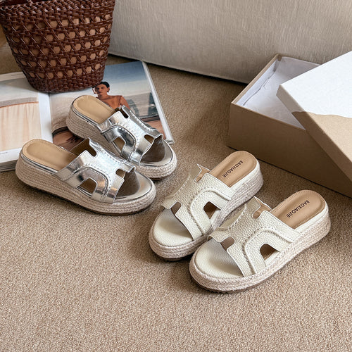 Femme Casual Espadrille Slide Sandaler Stilla