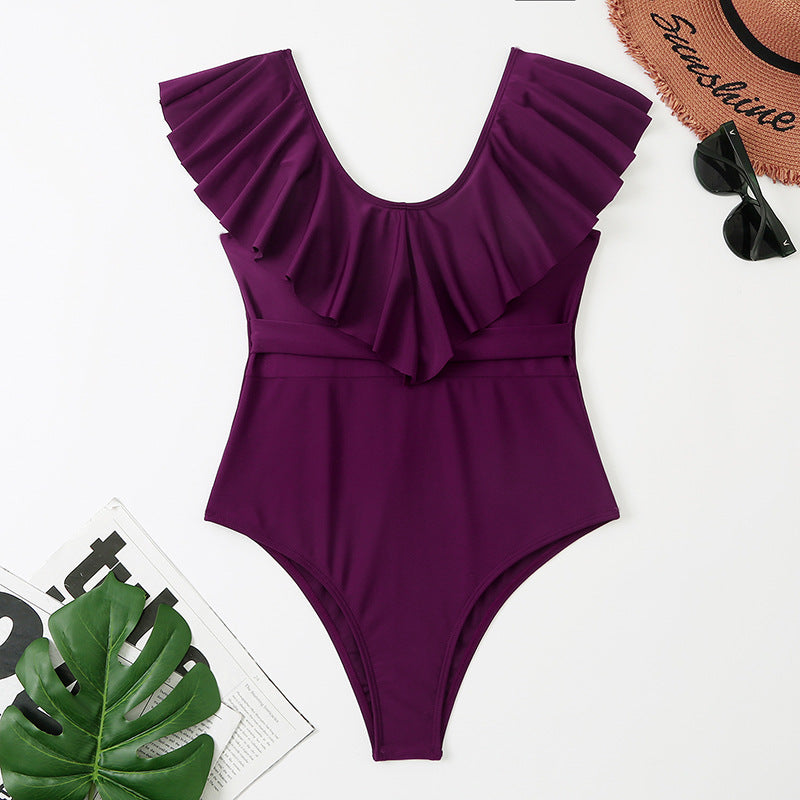 Dame Rynke Off-Shoulder Éntpiece Badedragt Stilla