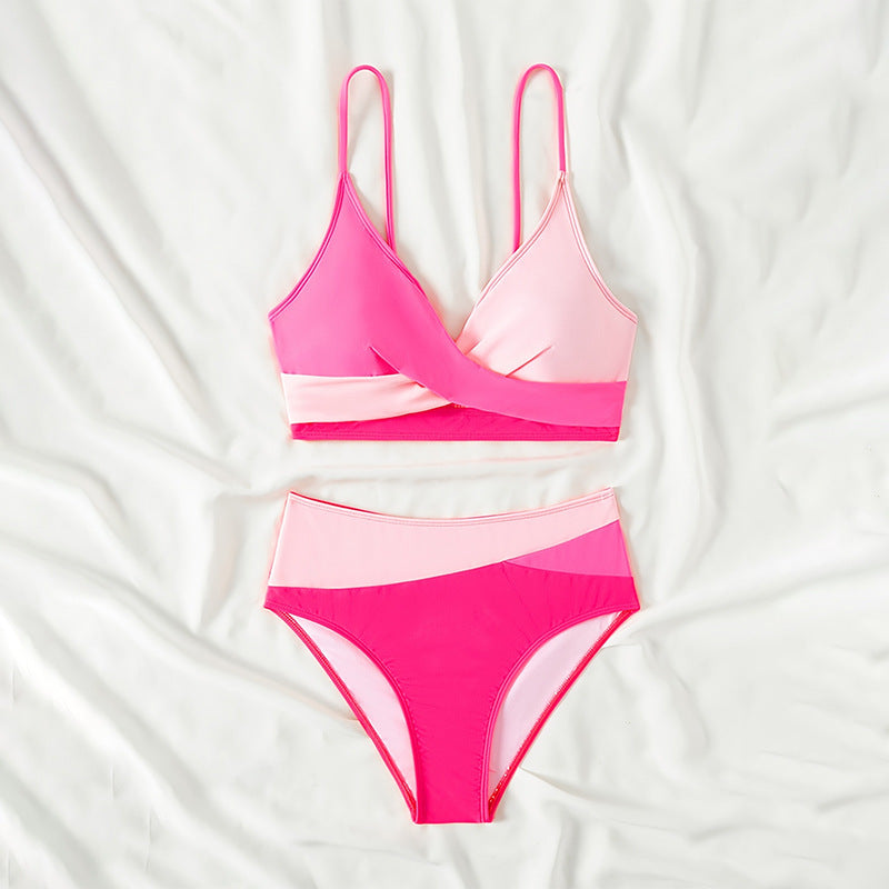 Dame Sporty bikini med justerbare stropper og elegant indviklet detalje Skovae