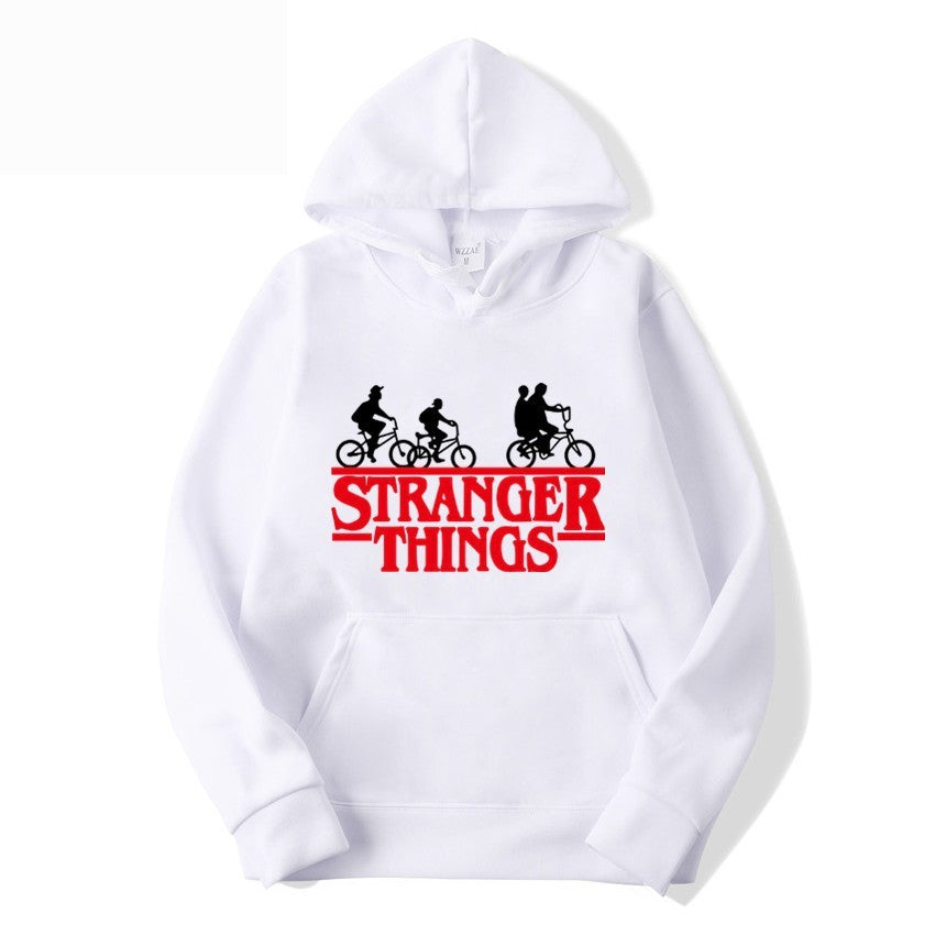 Kvinders hætte sweatshirt med kreativ Stranger Things design Skovae