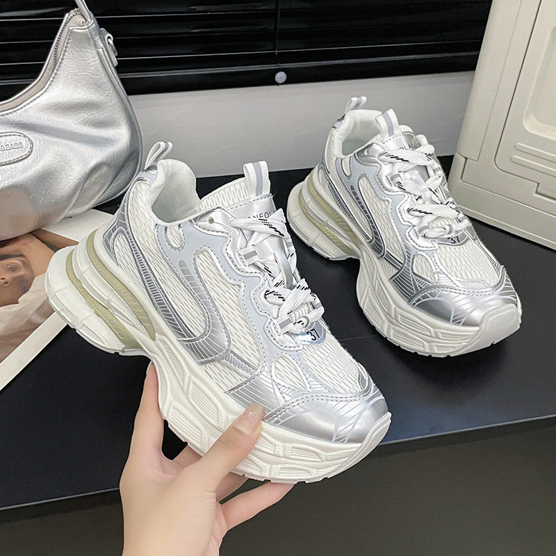 Dame Chunky Sneakers i moderne sporty design med åndbart mesh-overflade og dæmpende sålprofil Stilla