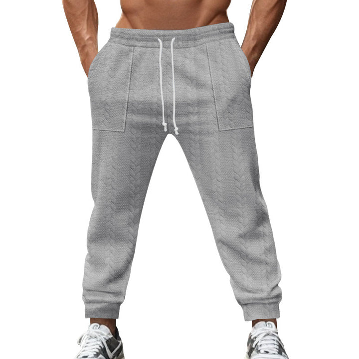 Herre afslappet strik joggingbukser med elastisk talje og praktiske lommer Stilla