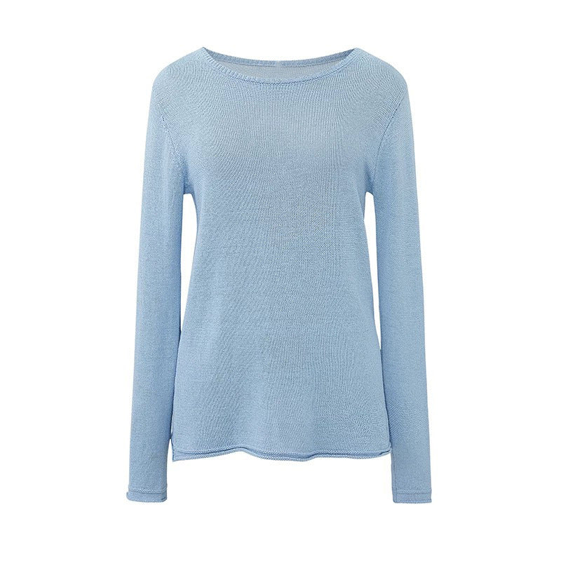 Dame afslappet sweater med fin tekstur og moderne snit Stilla