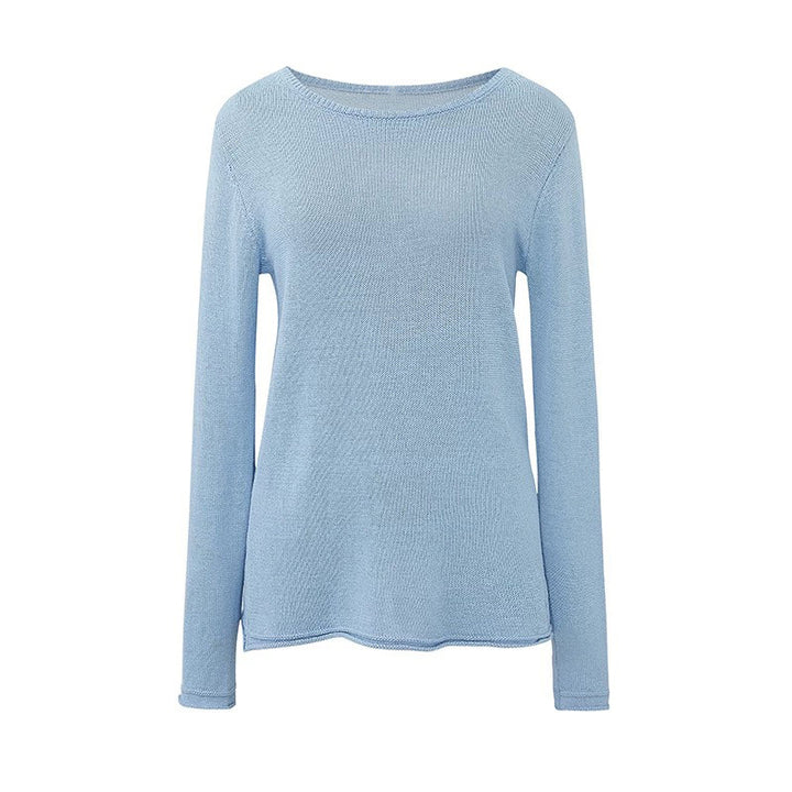 Dame afslappet sweater med fin tekstur og moderne snit Stilla