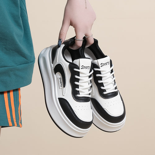 Dame Sporty Platform Sneakers med åndbare materialer og struktureret sål Stilla