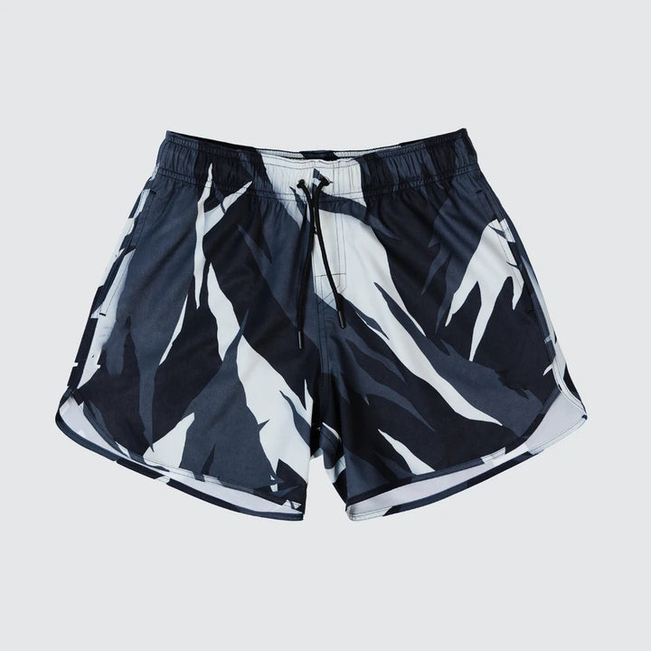 Herrer Sportlige Badetrunks med elastisk bund og innovativt camouflage-design Stilla