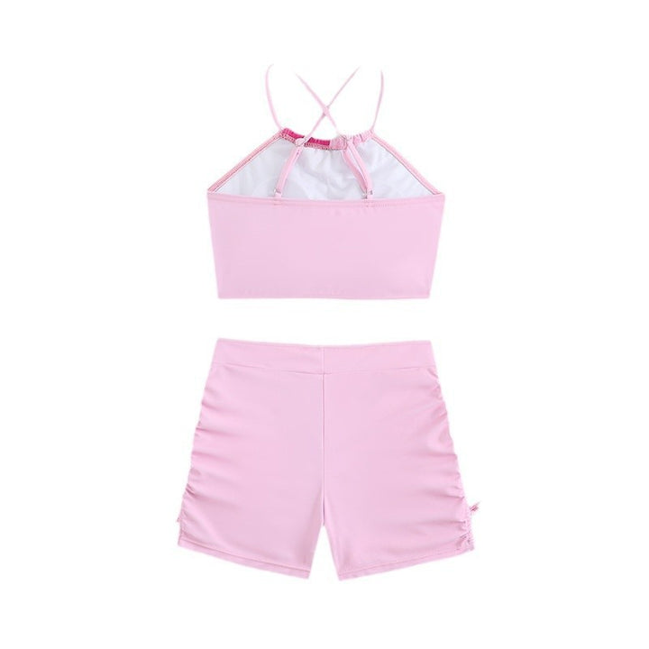 Dame Sporty Bikini-sæt med moderigtigt farveblok-design og top med cut-out Stilla