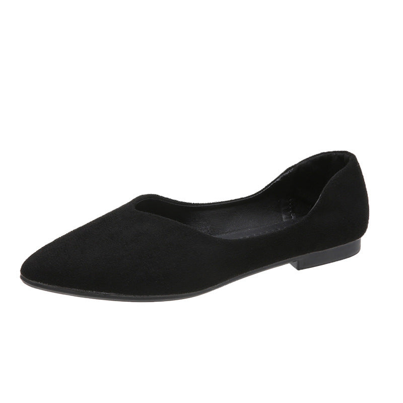 Dame elegante spids Ballerinas med blødt overmateriale og skridsikker sål Stilla