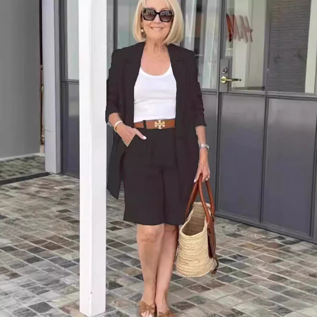 Dame sommerligt Blazer-kombinationssæt Stilla