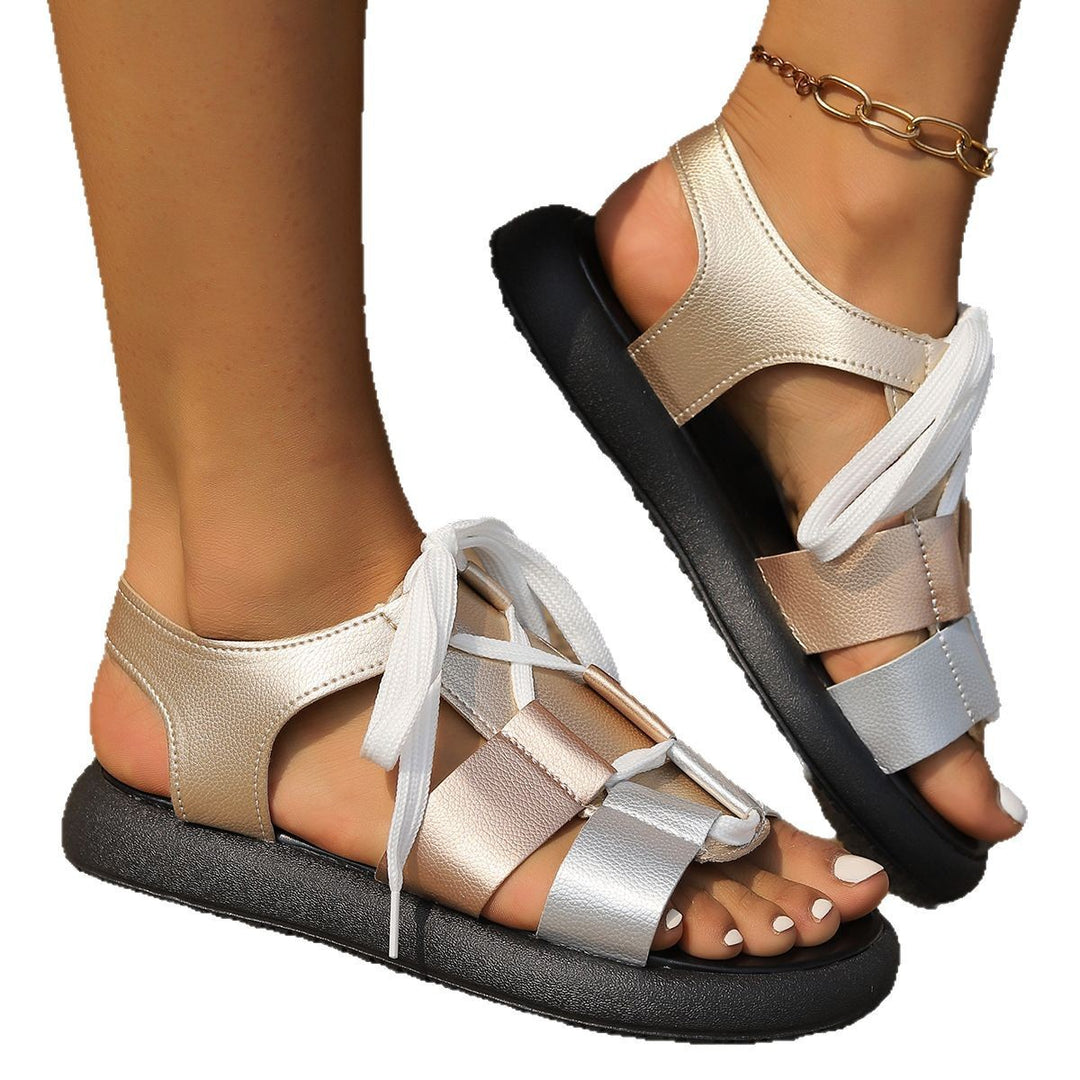 Dame Sportlige Sandaler med fleksibelt Overmateriale og komfortabel Snøring Stilla