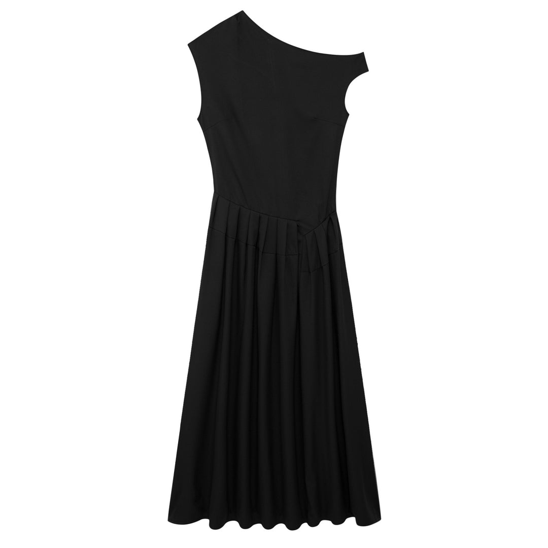 Femme Én-skulder Fald Maxi Kjole Stilla