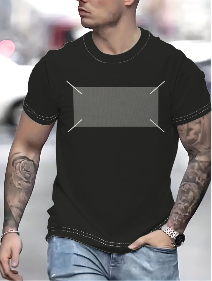 Herrer T-shirt med innovativt minimalistisk design og åndbare egenskaber Stilla