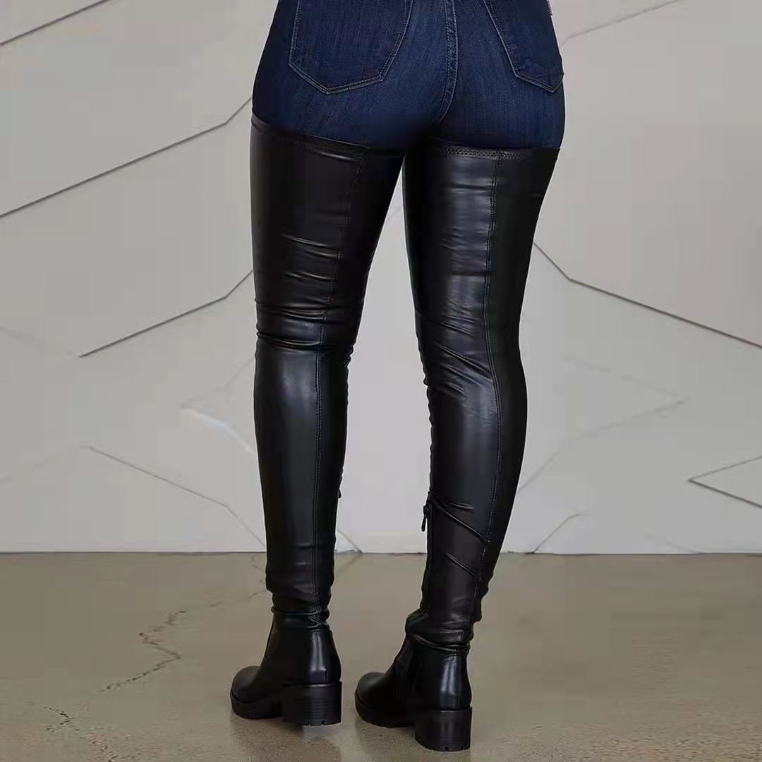 Dame Overknee-støvler med skridsikker sål og trendy design Stilla