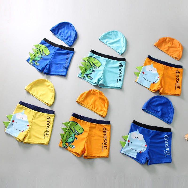 Drengernes svømmeshorts med dinosaurmotiv Skovae