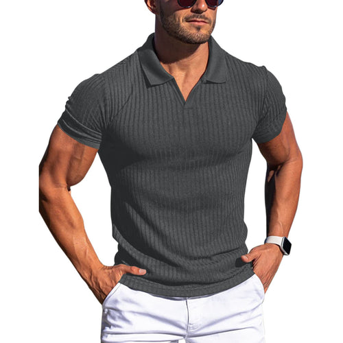 Herrer polo skjorte med struktureret ribdesign og behagelig pasform Stilla