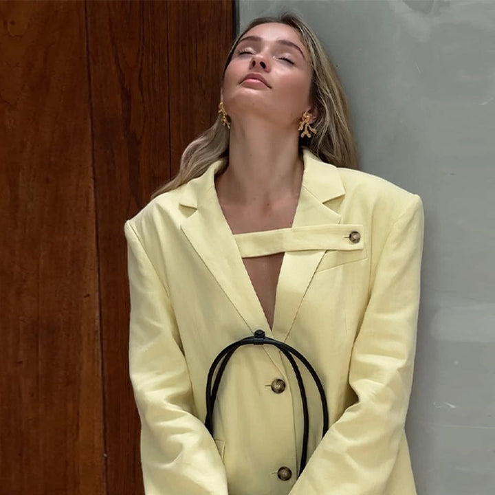 Damernes Designer Blazer- og Shorts-sæt Stilla