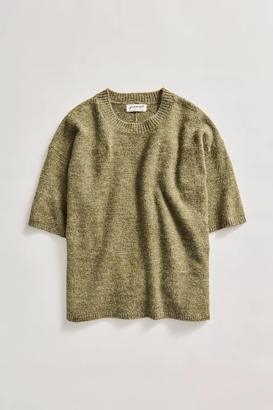 Kvindernes Oversized Sweater med Elegante Mesh Ærmer og Delikat Broderi Mønster Skovae