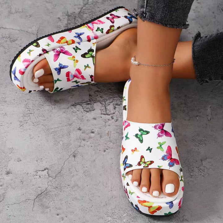 Dame Komfortable Tøfler med Fashionable Sommerfugl Design Stilla