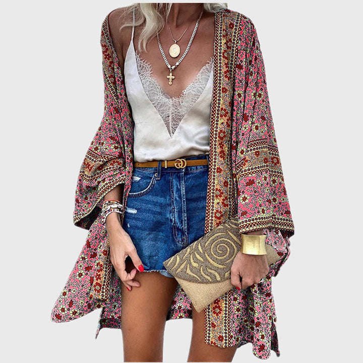 Dame Bohemian Strandkimono Stilla