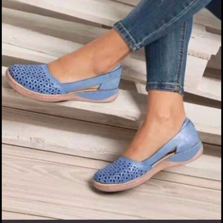 Dame Komfortable Slip-On Sko med åndbart overmateriale og skridsikker sål Stilla