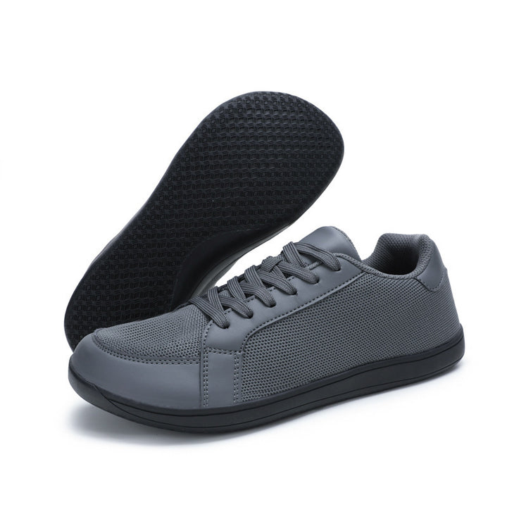 Herren nan urbaner City-Sneaker med sømløst mesh- og kunstlædermix, dæmpet EVA-sål og polstret hælestøtte Skovae