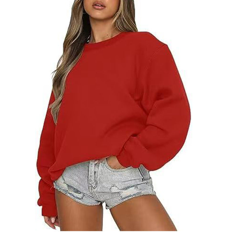 Kvinders sweatshirt med afslappet snit og voluminøse ærmer Stilla