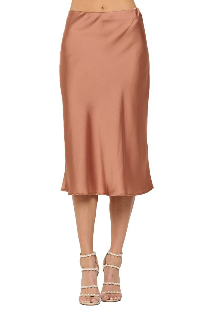 Dame satin nederdel Stilla