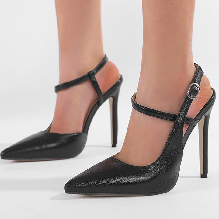 Dame Slingback Højhælede sko med elegant spids og moderne rem Stilla