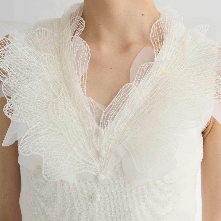 Dame elegant Knapperække bluse Stilla