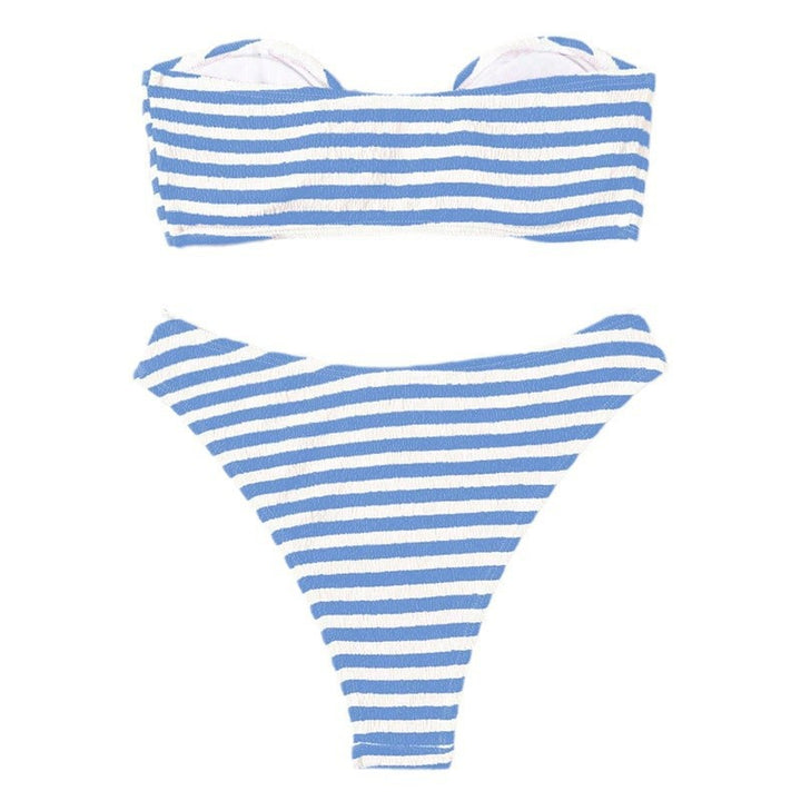 Dame Bikini-sæt med blenderet top og sidelukning Stilla
