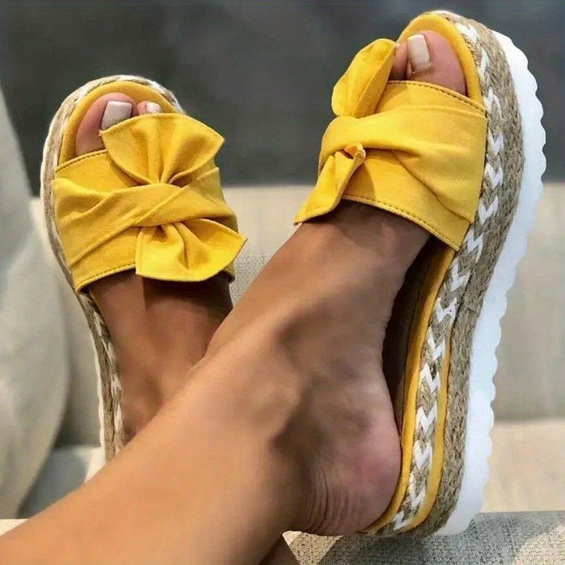 Damer mode Espadrilles med organiseret sløjfe-design og komfortabel sål Stilla