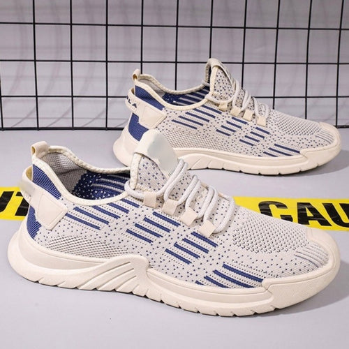 Femme Lettere Atletiske Slip-On Sneakers med Åndbart Strikdesign Stilla