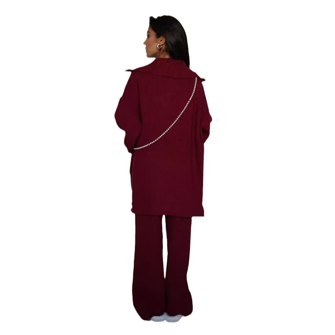 Kvindernes bløde strikdragt med trendy oversized pasform Stilla
