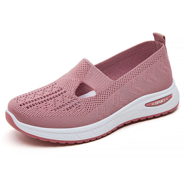 Femme Åndbar Slip-On Fritids-Sneakers med Fleksibel Ventilation Stilla