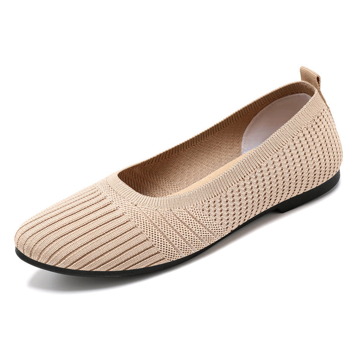 Dame Elegante og komfortable Ballerinas med åndbart strikdesign Stilla