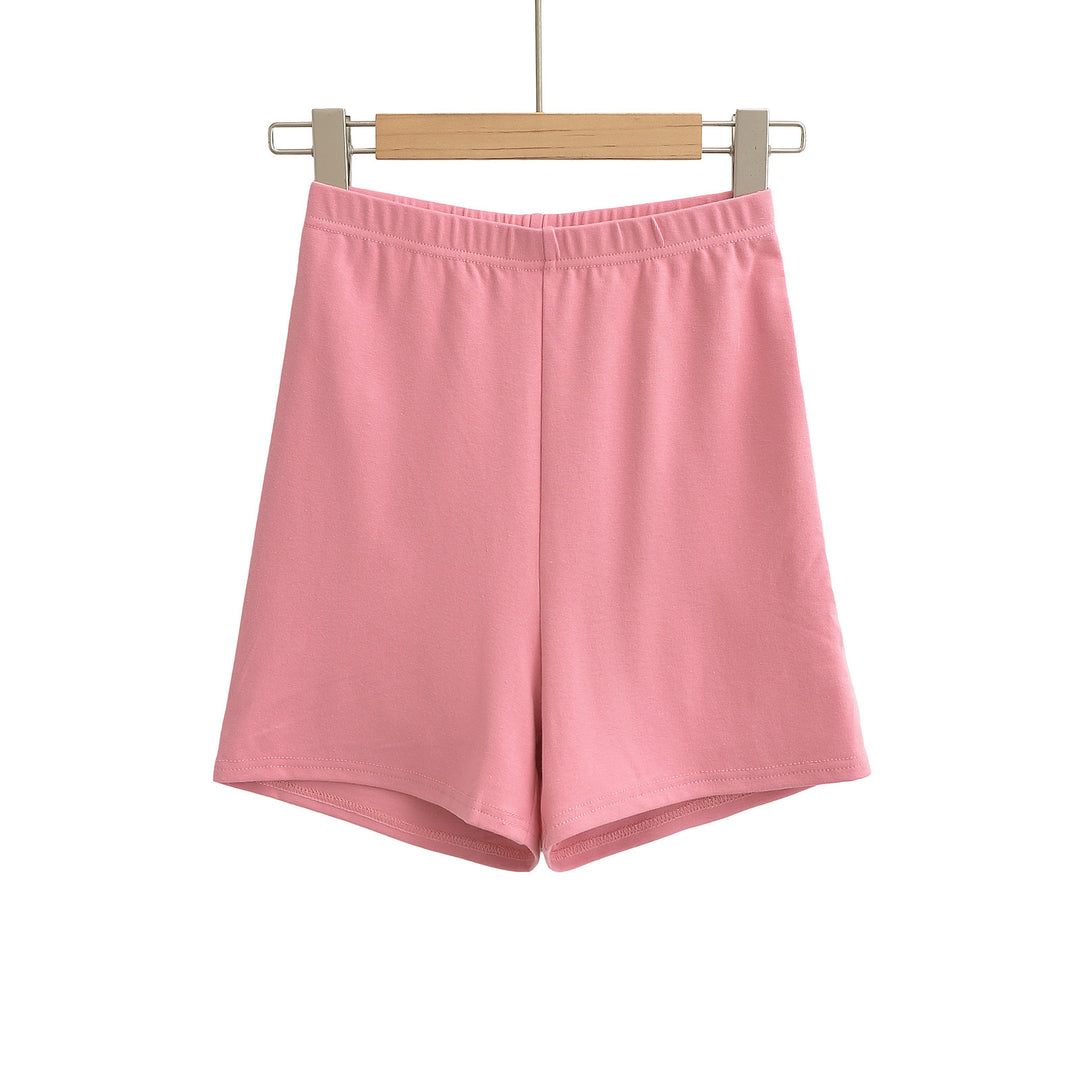 Dame Sportliche Fritidshort i let bomuldsblanding med elastisk talje Stilla