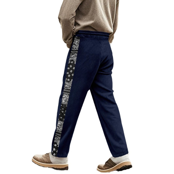 Herrer stilfulde joggingbukser med sideløst grafikdesign og elastisk talje Stilla