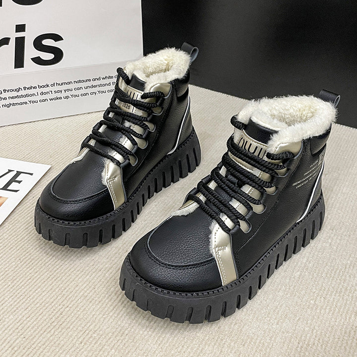 Dame vinterhøje sneakers i moderne design med varmt for og stabil profilsål Stilla