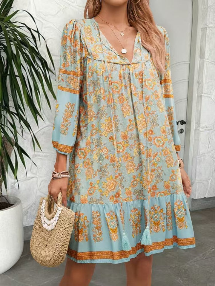 Dame floral sommerkjole Stilla