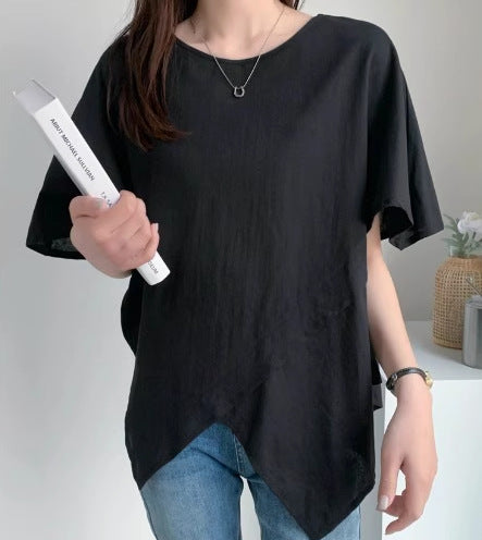 Dame fritid T-shirt med høj og lav bund Stilla