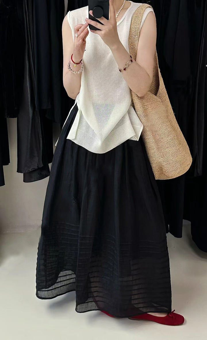 Femme Let Trappe Maxi-Nederdel Stilla